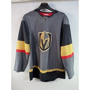 Las Vegas Golden Knights Adidas Jersey Mens 46 S Gray Blank Hockey NHL Climalite